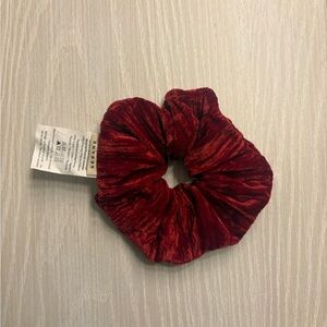 Sézane Red Velvet Scrunchie